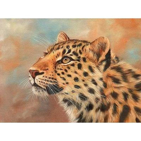 Portraits de fauves sauvages - modèle M004 | Peinture diamant - Animaux Autres animaux Léopard Produit
