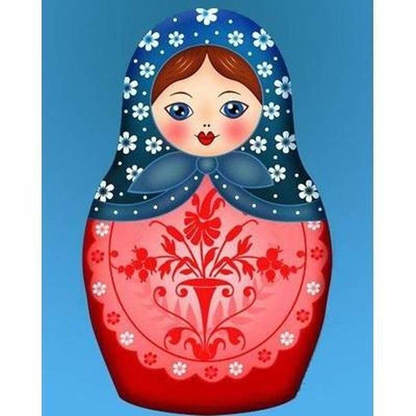 Poupée gigogne russe - modèle M001 | Kit broderie diamant - Dessin Dessin crayon Produit
