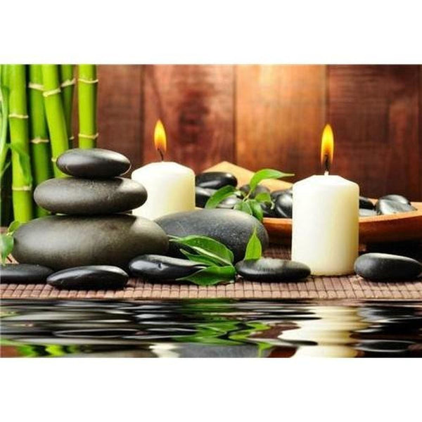 Relaxante orchidées - modèle M006 | Broderie diamant complet - Fleur Fleur et plante Produit Zen