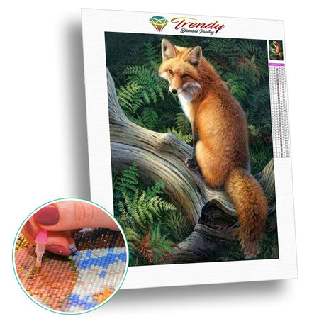 Renard dans la foret | Broderie diamant kit - Animaux Autres animaux Produit