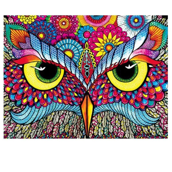 Sacré regard du hibou | Broderie de diamant - Dessin Dessin crayon Produit