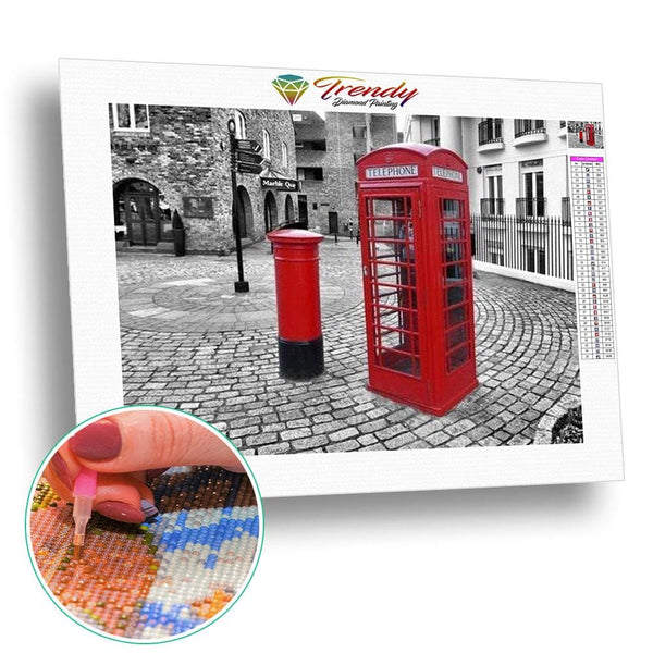 So British - modèle M003 | Tableau diamant - En ville Paysage Produit