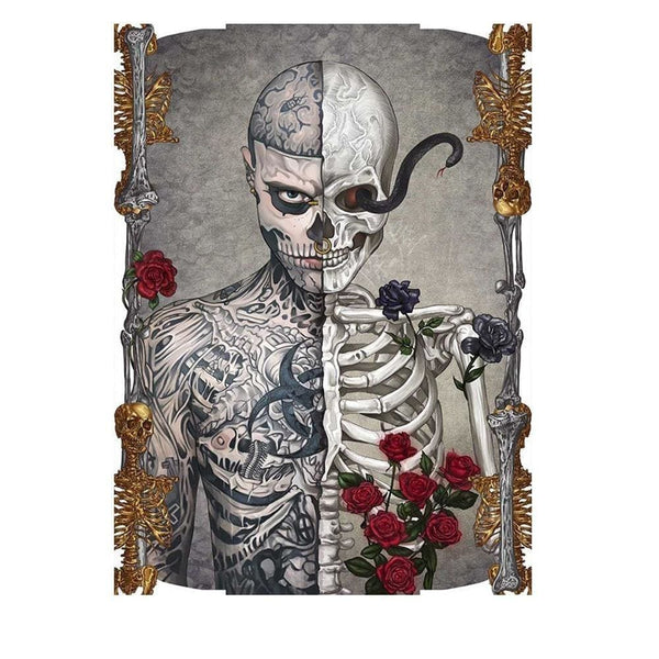 Squelette des roses | Kit broderie - Dessin Dessin crayon Gothic Produit