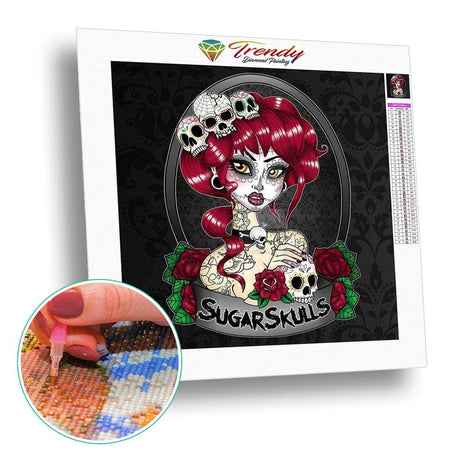 Sugar Skulls | Broderie diamant - Dessin Dessin animé Produit