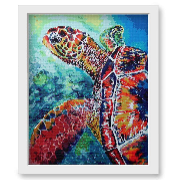 Tortue marine multi couleur | Toile diamant - Animaux Autres animaux Produit