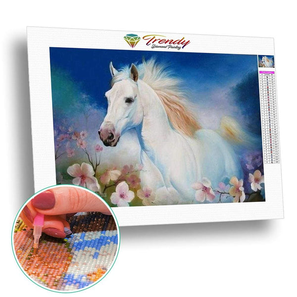 Yakahiro le cheval indien - modèle M004 | Broderie diamant complet - Animaux Cheval Produit