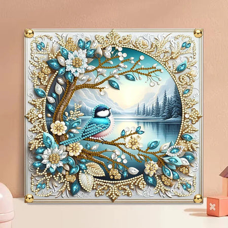 Peinture Diamant Spéciale Gazouillis d'Hiver