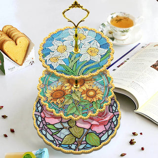 Kit de plateau à dessert avec peinture diamant