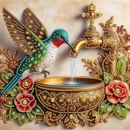 Peinture Diamant Spéciale Colibri Royal