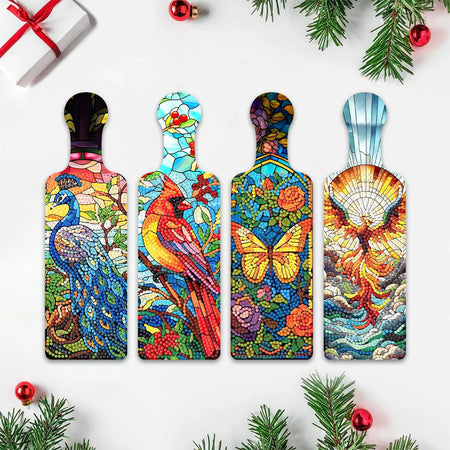 Plateau de service avec poignée et peinture diamant