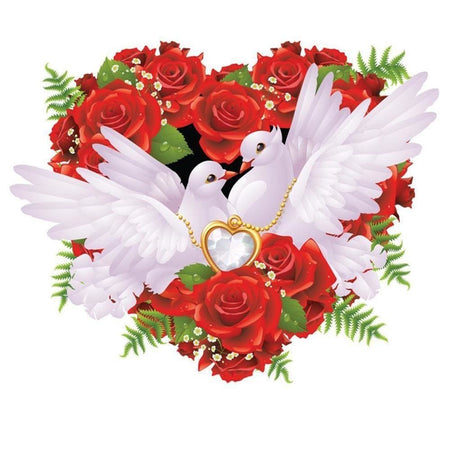 Bonne saint valentin | Kit broderie - Animaux Oiseau Produit
