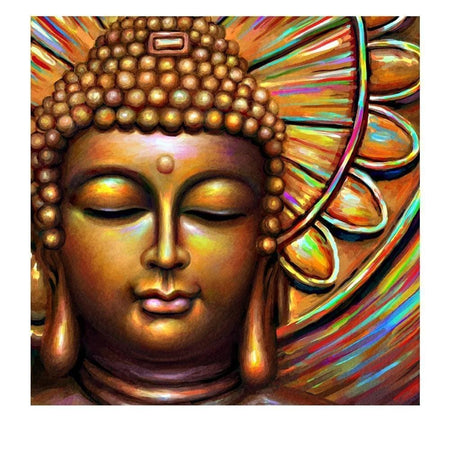 Bouddha doré coloré | Caneva diamant - Bouddhisme Bouddhisme et Hindouisme Produit Religion Zen