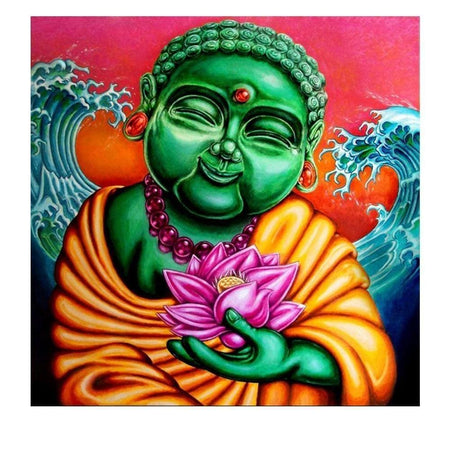 Bouddha heureux | Tableau diamant - Bouddhisme Bouddhisme et Hindouisme Produit Religion Zen