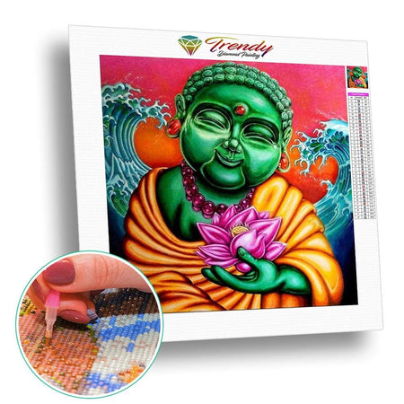 Bouddha heureux | Tableau diamant - Bouddhisme Bouddhisme et Hindouisme Produit Religion Zen