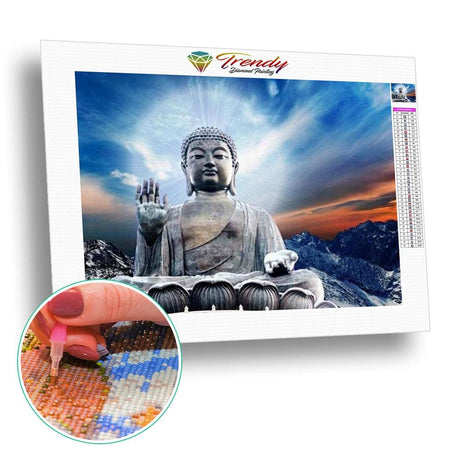 Bouddha Tian Tan - modèle M002 | Diamond painting complet - Bouddhisme Bouddhisme et Hindouisme Produit Religion Zen