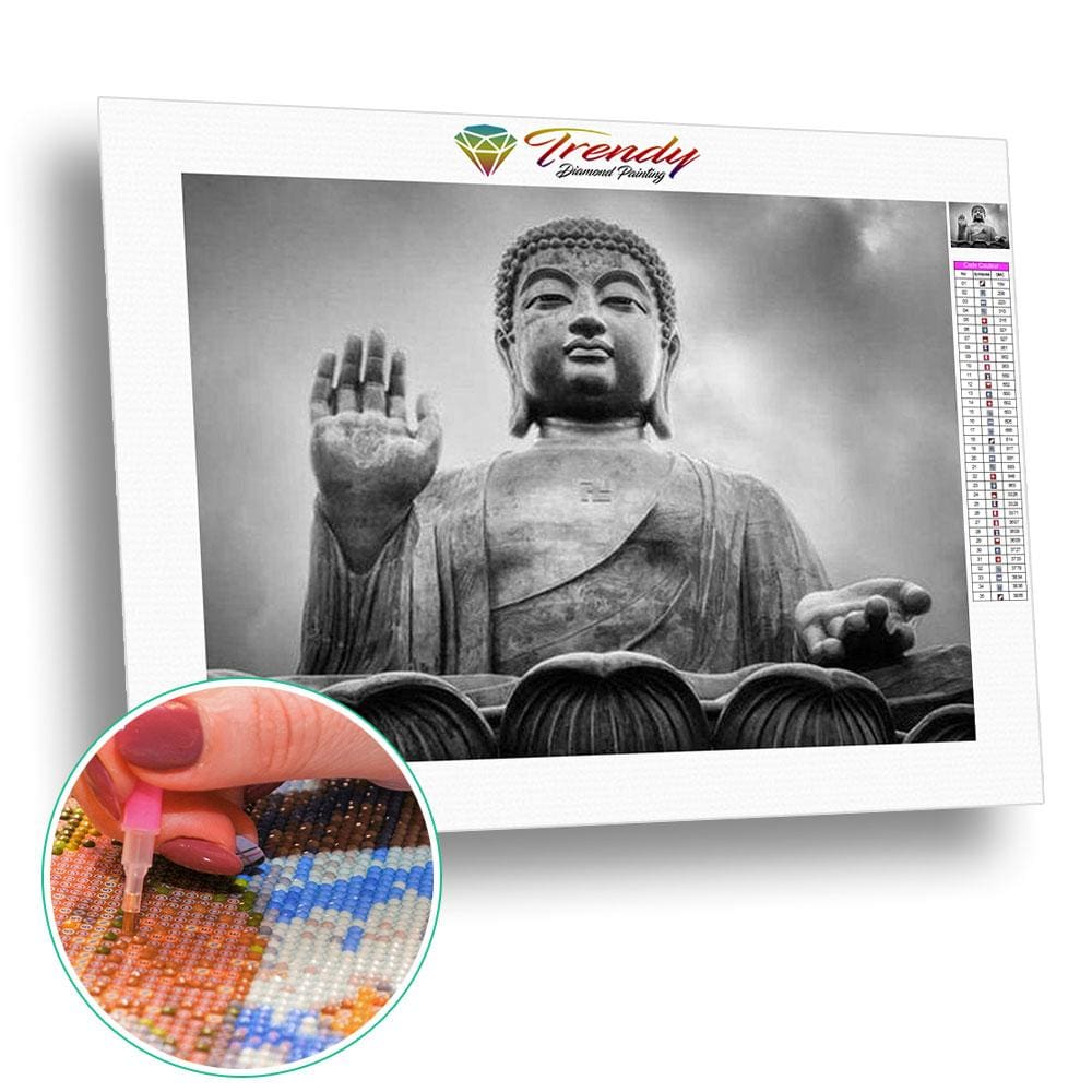 Bouddha Tian Tan - modèle M005 | Diamond painting grand format - Bouddhisme Bouddhisme et Hindouisme Produit Religion Zen