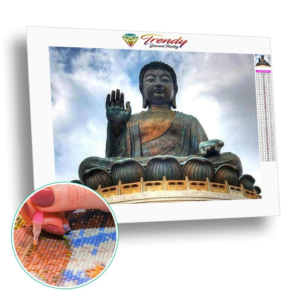 Bouddha Tian Tan - modèle M006 | Diamond Painting - Bouddhisme Bouddhisme et Hindouisme Produit Religion Zen