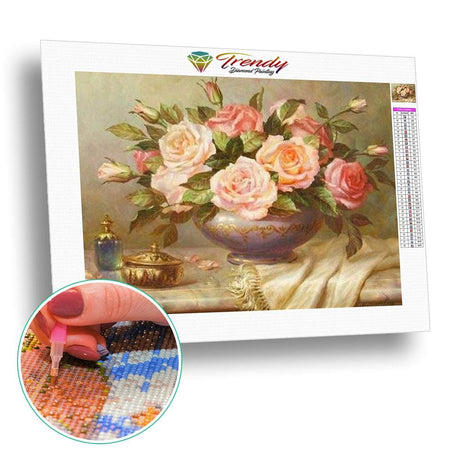 Bouquets de fleurs en peinture - modèle M004 | Kit broderie diamant - Fleur Fleur et plante Produit