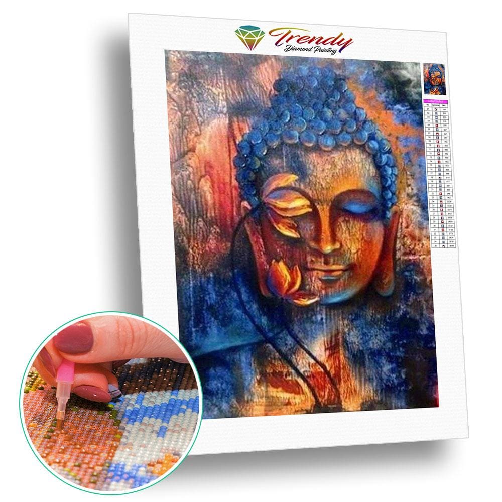 Buddha Colorfull - modèle M001 | Tableau diamant - Bouddhisme Bouddhisme et Hindouisme Produit Religion Zen