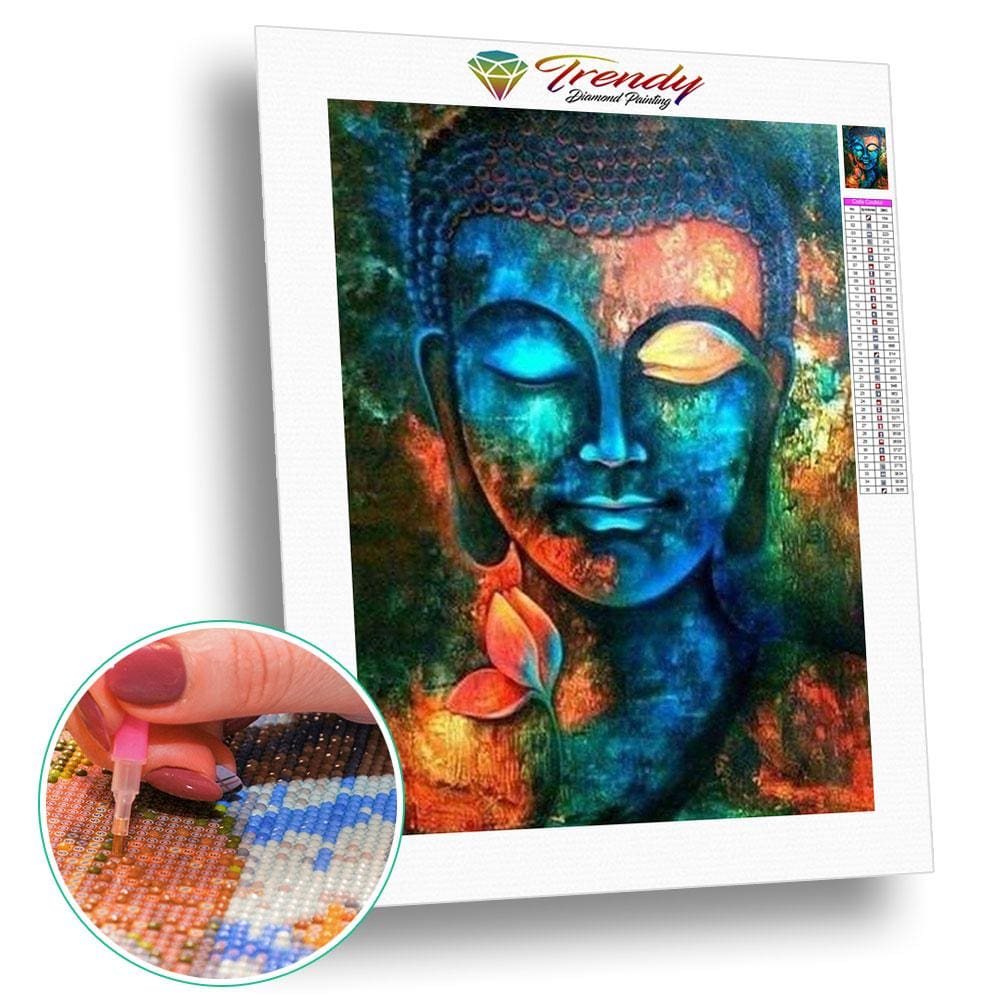 Buddha Colorfull - modèle M002 | Peinture diamant - Bouddhisme Bouddhisme et Hindouisme Produit Religion Zen