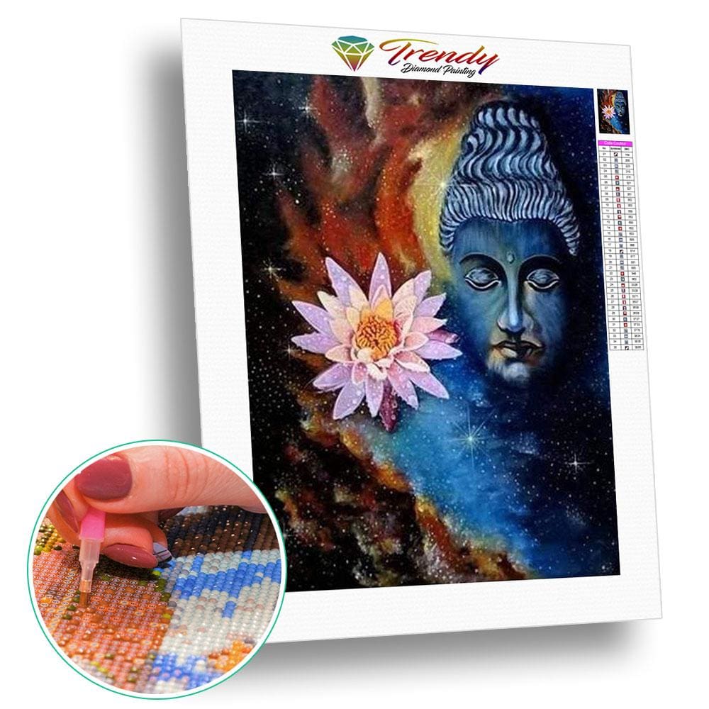 Buddha Colorfull - modèle M003 | Broderie de diamant - Bouddhisme Bouddhisme et Hindouisme Produit Religion Zen