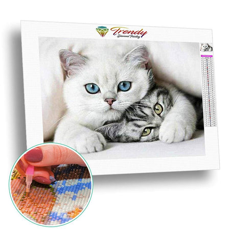 Chat protecteur | Broderie diamant kit complet - Animaux Chat Produit