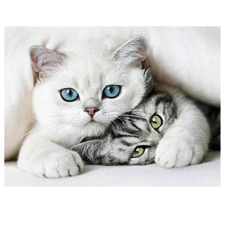 Chat protecteur | Broderie diamant kit complet - Animaux Chat Produit