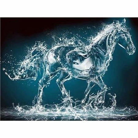 Cheval de cristal deau - modèle M002 | Tableau de diamant - Animaux Cheval Produit