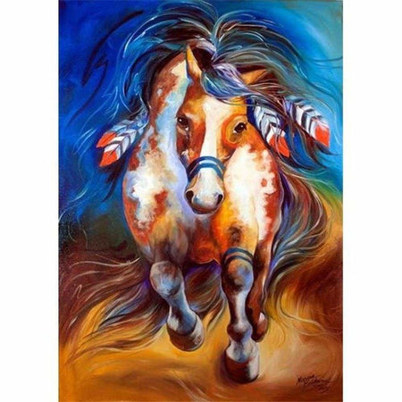 Chevaux sur toile - modèle M002 | Tableau diamant - Animaux Cheval Produit