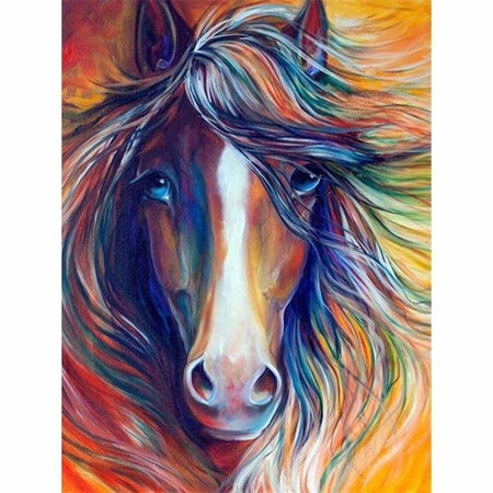 Chevaux sur toile - modèle M003 | Peinture diamant - Animaux Cheval Produit