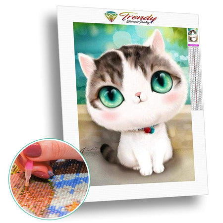 Christy et ses amis - modèle M001 | Diamond Painting - Animaux Chat Produit