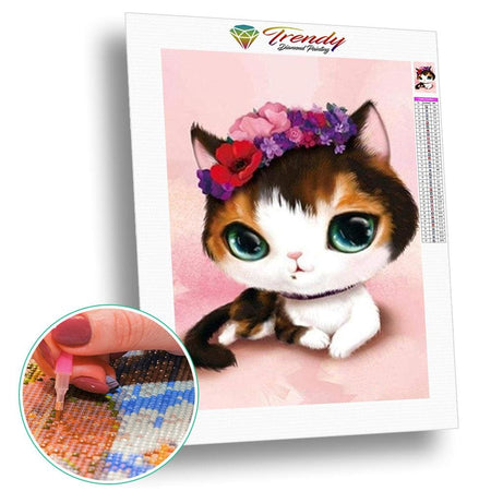 Christy et ses amis - modèle M003 | Broderie diamant kit complet - Animaux Chat Produit