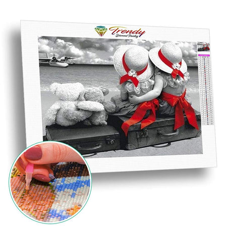 Copines pour la vie ! | Diamond Painting - Portrait Produit