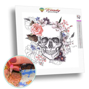 Crane aux couleurs pastels | Broderie de diamant - Dessin Dessin crayon Gothic Produit