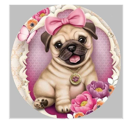 Crystal la petite chienne princesse | Diamond painting kit - Animaux Chien Produit