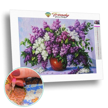 Exposition de lavandes - modèle M002 | Caneva diamant - Fleur Fleur et plante Produit