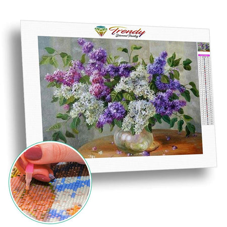 Exposition de lavandes - modèle M003 | Toile diamant - Fleur Fleur et plante Produit