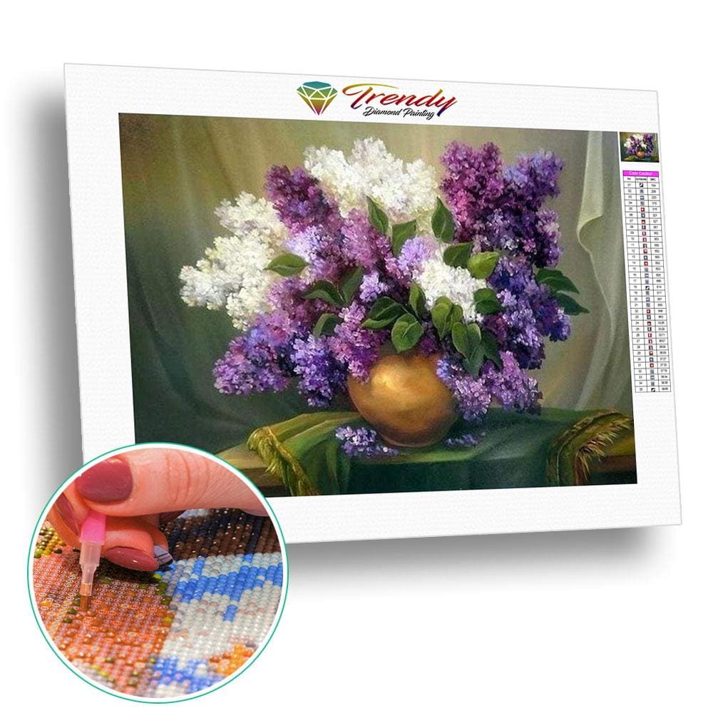 Exposition de lavandes - modèle M005 | Peinture diamant - Fleur Fleur et plante Produit