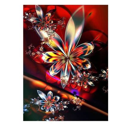 Fleur psychédélique | Diamond Painting - Fleur Fleur et plante Produit