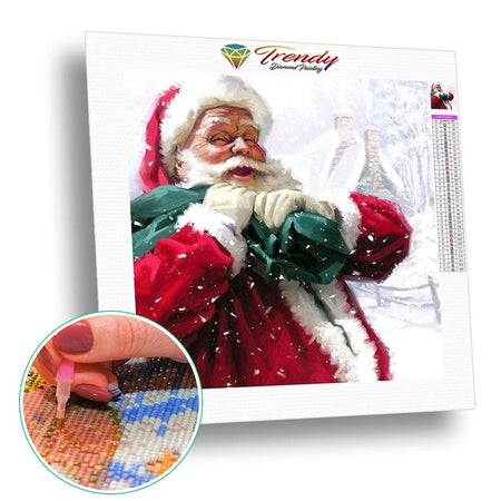 Hey Santa Claus !!! | Caneva diamant - Noël Portrait Produit