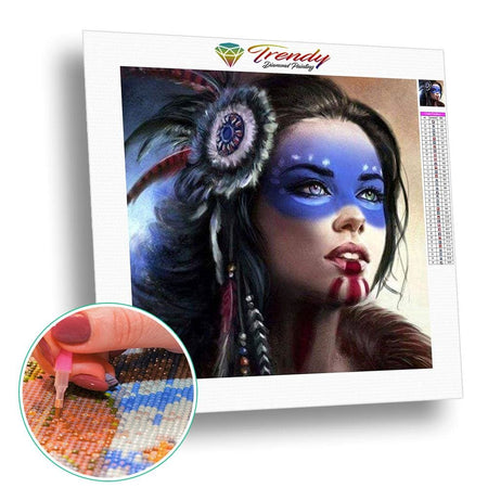 Indienne apache | Kit broderie diamant - Portrait Produit