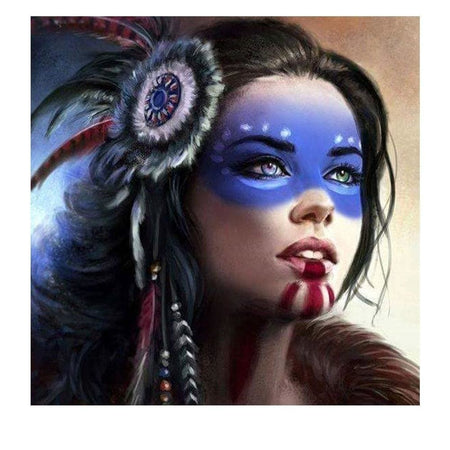 Indienne apache | Kit broderie diamant - Portrait Produit