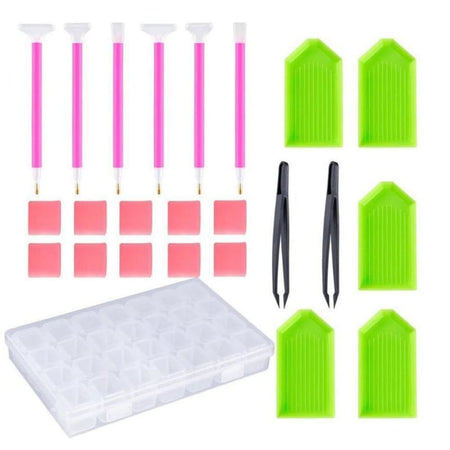 Kit accessoires 23 pcs + 1 boite de trie 28 cases refermables - Accessoires Hidden recommendation