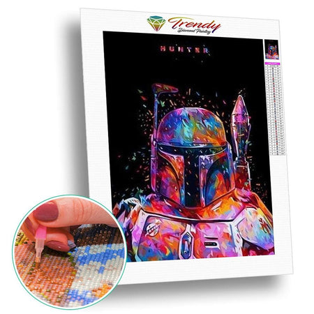 La guerre des étoiles portraits - modèle M004 | Kit broderie diamant - Portrait Produit