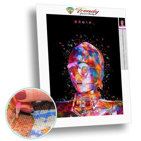 La guerre des étoiles portraits - modèle M005 | Broderie diamant kit complet - Portrait Produit