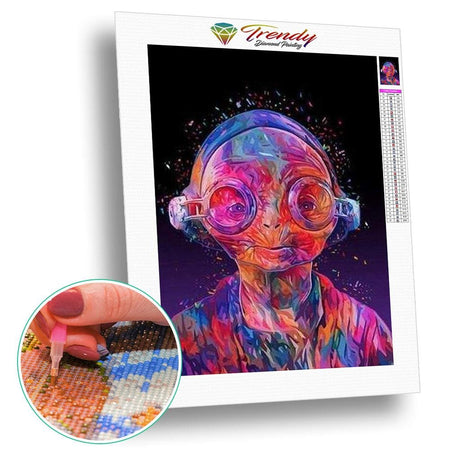 La guerre des étoiles portraits - modèle M006 | Broderie diamant complet - Portrait Produit