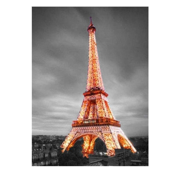 La Tour Eiffel en pleine nuit | Tableau diamant - Produit