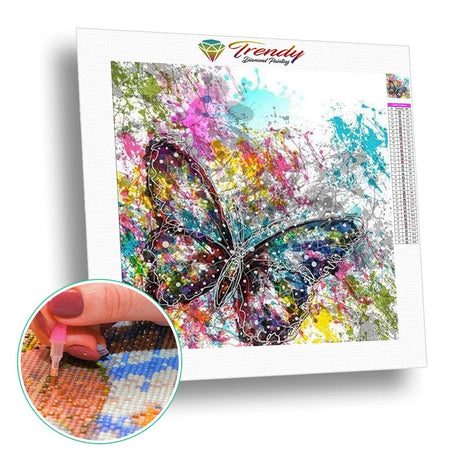 Lart du papillon - modèle M002 | Diamond painting complet - Animaux Papillon Produit