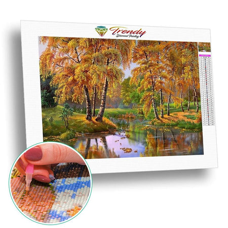 Lautomne sinstalle | Diamond Painting - Automne Paysage Produit