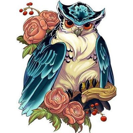 Le mystère du hibou - modèle M004 | Broderie point de diamant - Animaux Oiseau Produit